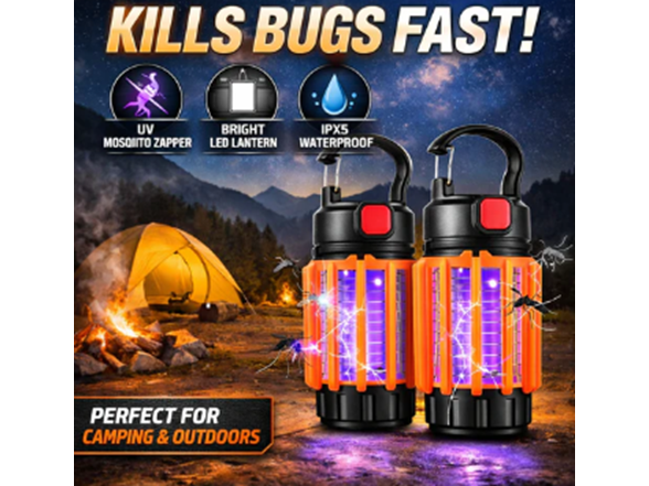 2-Pack Small Mosquito Zapper Lanterns