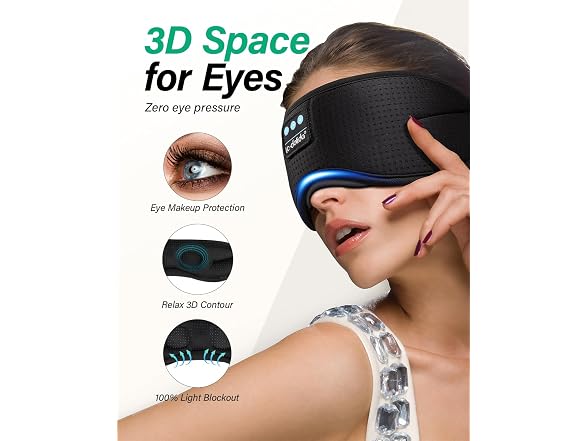 Sleep Headphones, White Noise Bluetooth