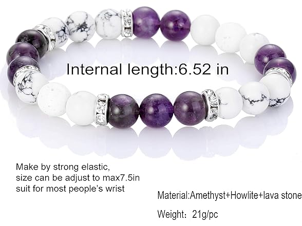 SUMMER Amethyst Healing Crystal Bracelet