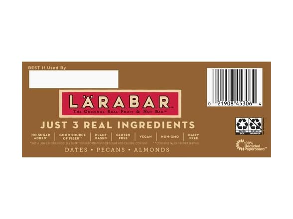 16CT Larabar Pecan Pie, Gluten Free Vegan Fruit & Nut Bar