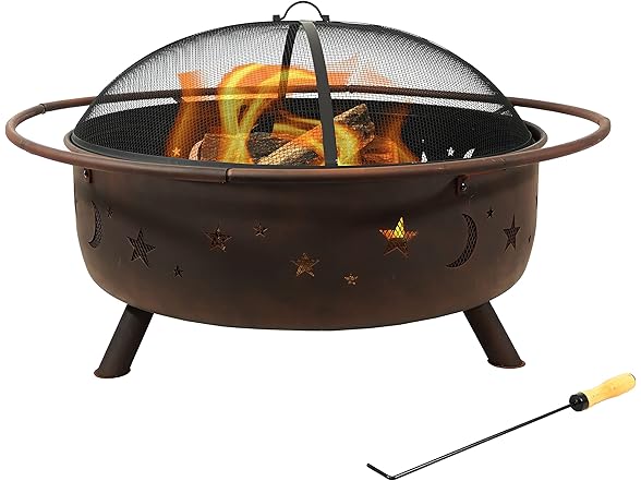 Sunnydaze Decor 42" Steel Cosmic Fire Pit