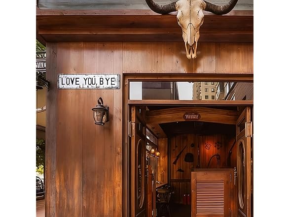 RINEENOM Love You Bye/More Vintage Sign