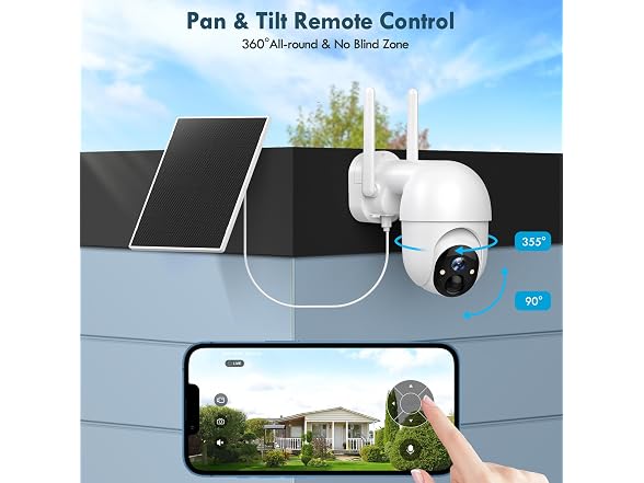 Poyasilon 2-Pack Outdoor Solar Security Camera