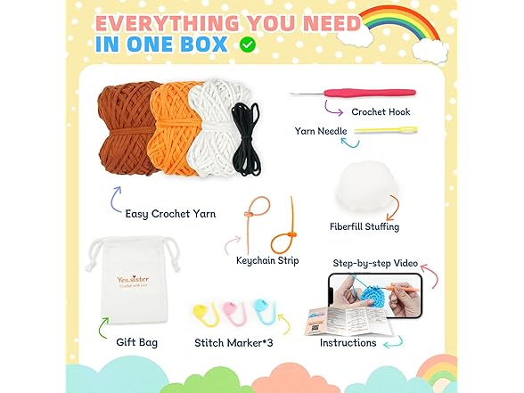 yes.Sister DIY Crochet Kit Set of 2 Owls