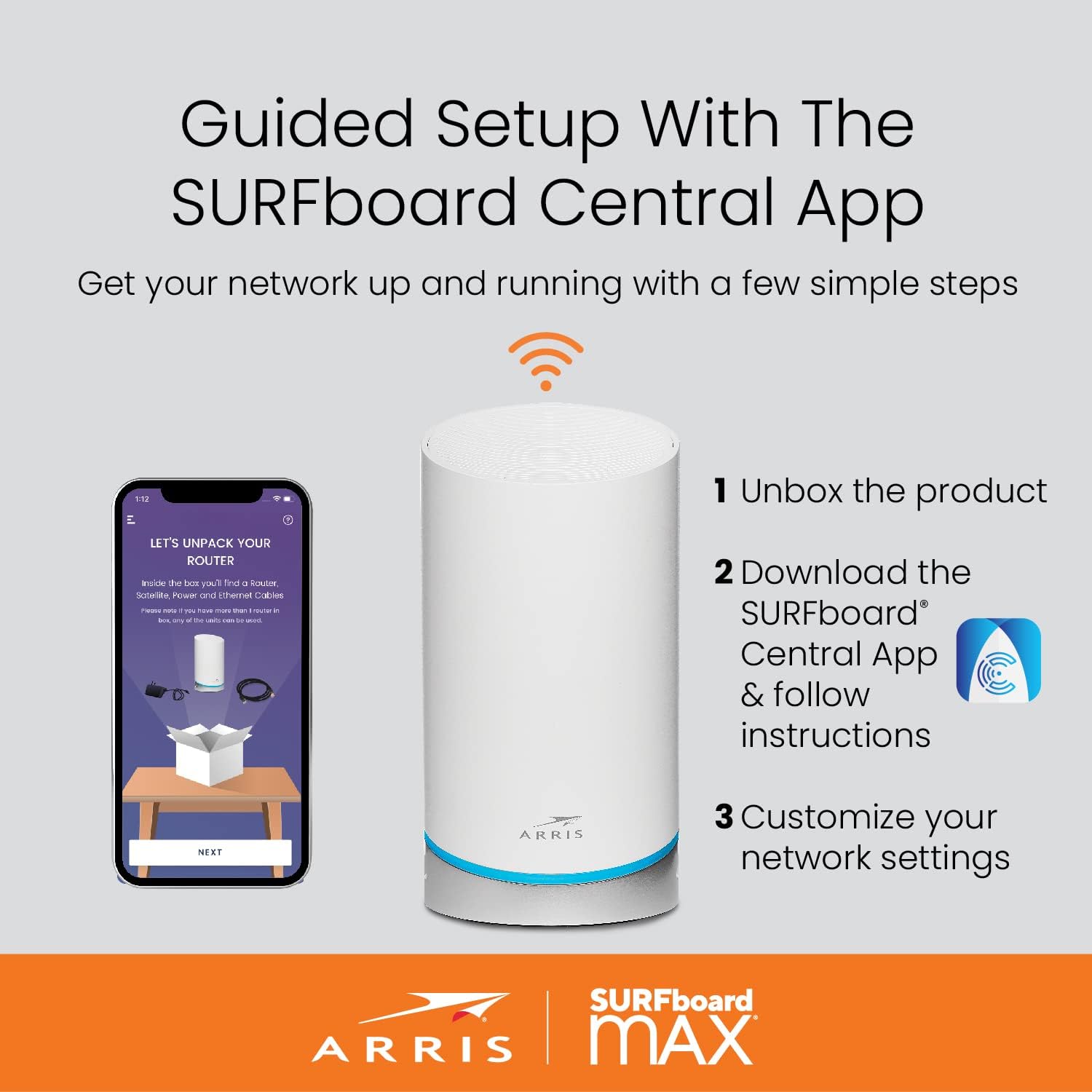 ARRIS SURFboard mAX W121 Mesh Wi-Fi 6 System - Gallery 11