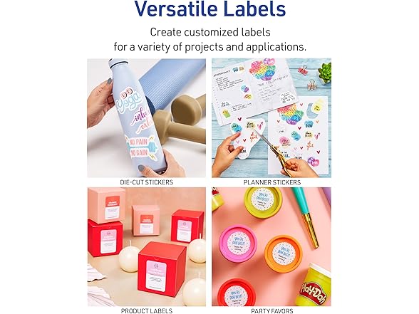 Avery Printable Sticker Paper, 8.5" x 11