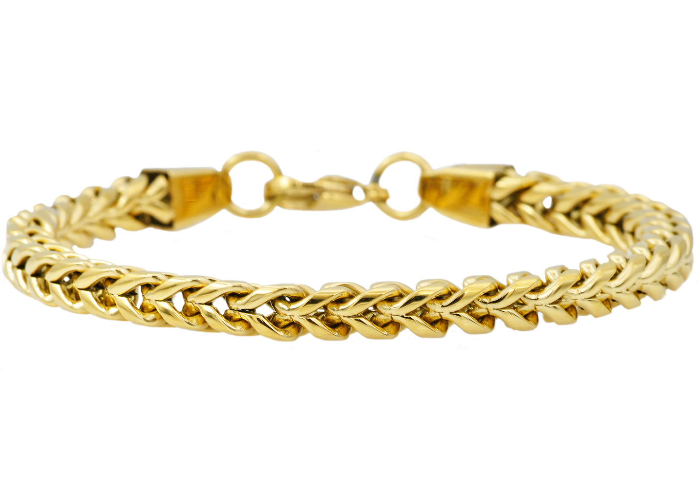 Polished 7MM Round Franco Bracelet - Gallery 4