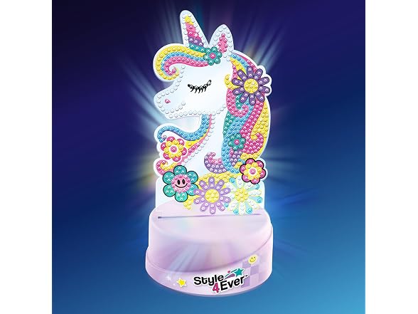 Style 4 Ever Diamond Art Unicorn or Butterfly Lamp Set