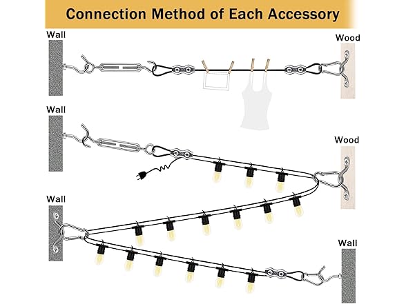 String Light Suspension Kit