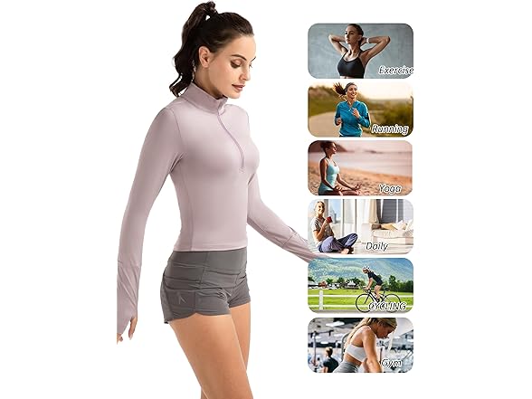 Ggov Women Crop Tops Women's Long Shirt Purple