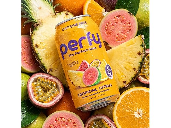 12PK PERFY Caffeine Free Tropical Citrus Soda