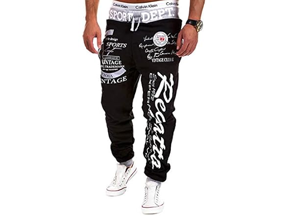 Cottory Men (XXL) Hiphop Dance Jogger Trousers