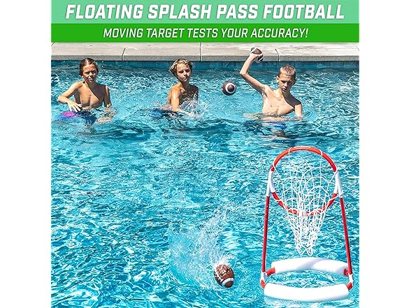 GoSports Pass Floating Pool Football Game