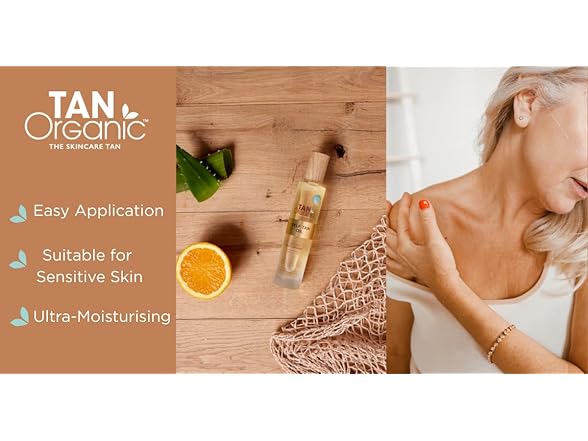 Self Tanning Oil Fake Tan Certified Organic Natural Vegan 100ml