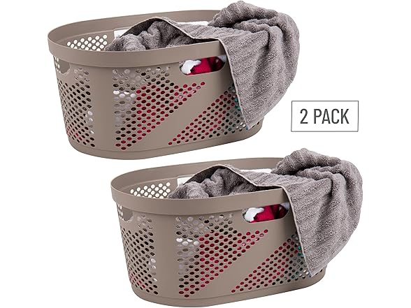 Mind Reader Laundry Basket 2pk