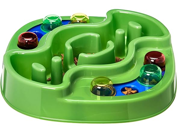 Amazon Basics Pet Activity Center and Feeder, Green