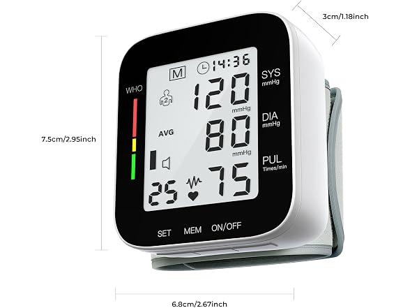 Wrist Blood Pressure Monitor