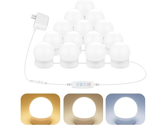 Odnora 14 Bulbs LED Vanity Lights For Mirror