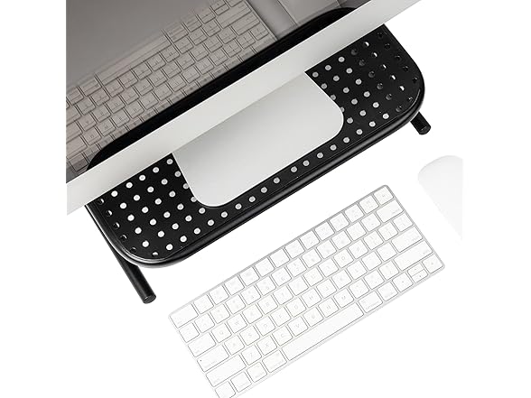 Mind Reader Monitor Stand, Ventilated Laptop Rise, 2PK