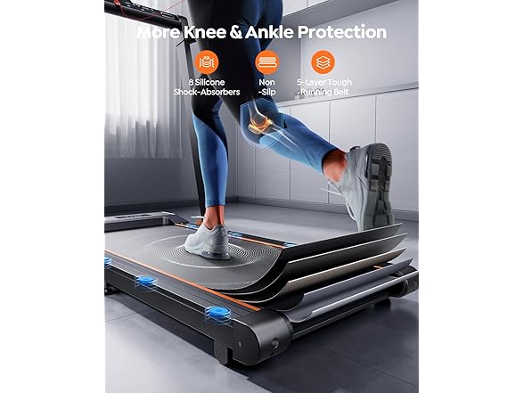 Acezoe 2 in 1 Foldable Treadmills 12 HIIT