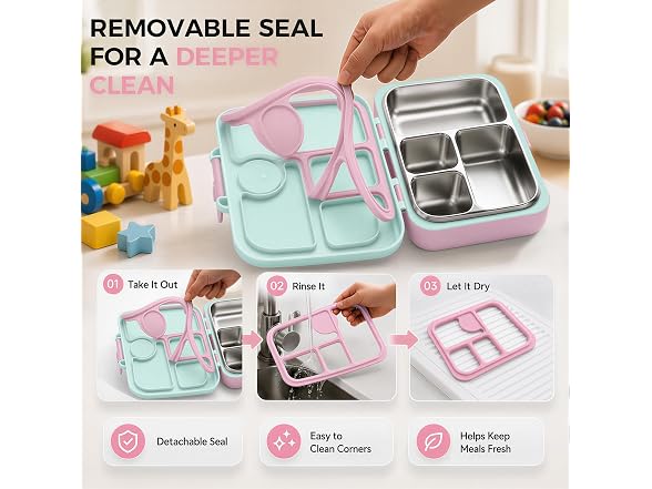 FINEYORKER Kids Stainless Bento Box
