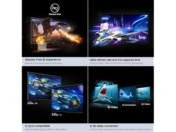 Samsung 27" Odyssey 3D (G90XF) Series 4K Gaming Monitor