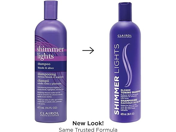 (2 Pack) Clairol Professional Shimmer Lights Purple Shampoo