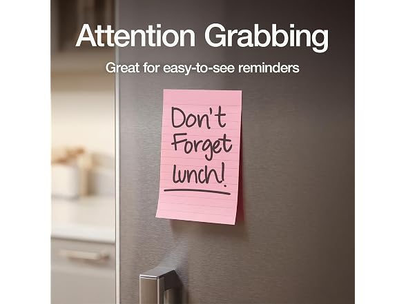 Redi-Tag Sticky Notes,4 x 6 inch, Ruled
