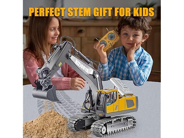 KIZJORYA Remote Control Excavator Toy