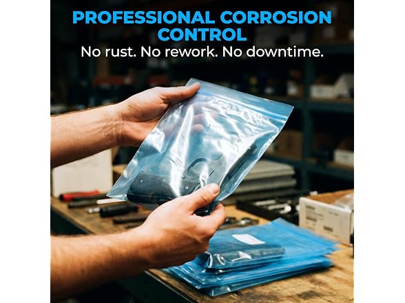 VCI Reclosable Poly Bags 12" x 18", Pack of 25-4 mil 