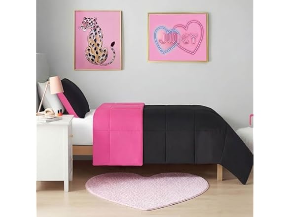 Juicy Couture Metallic Leopard Foil Print Area Rug