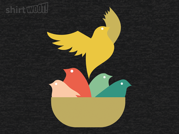 Bird Flying from the Nest