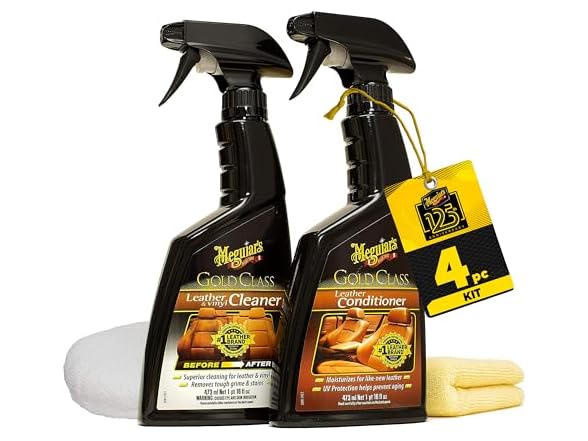 Meguiar's Leather Care Kit - Premium Car Cleaner