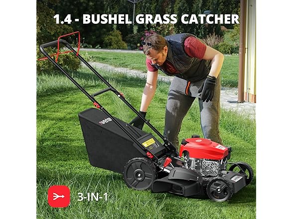 AMERISUN 21" Gas Lawn Mower, Self-propelled