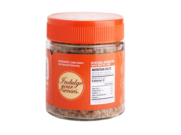 (6pk) Instant Freeze-Dried Coffee - Hazelnut Flavor