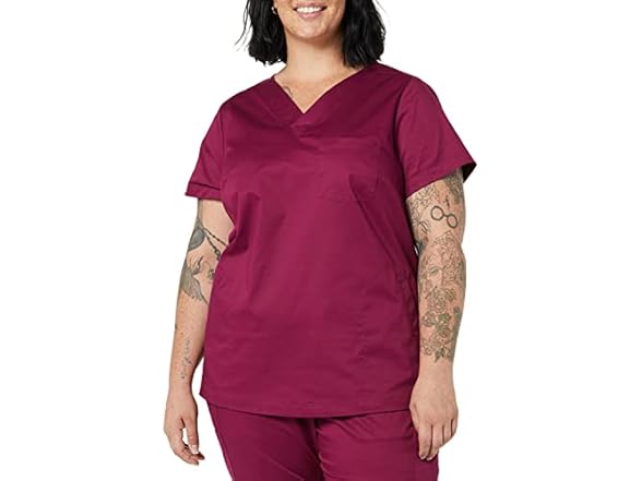 Amazon Essentials Women's Classic Fit Scrub Top