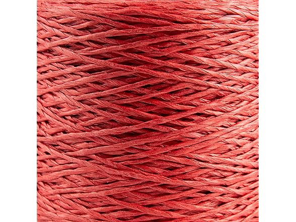 Sensy Premium 274 Yards Raffia Yarn (Red)