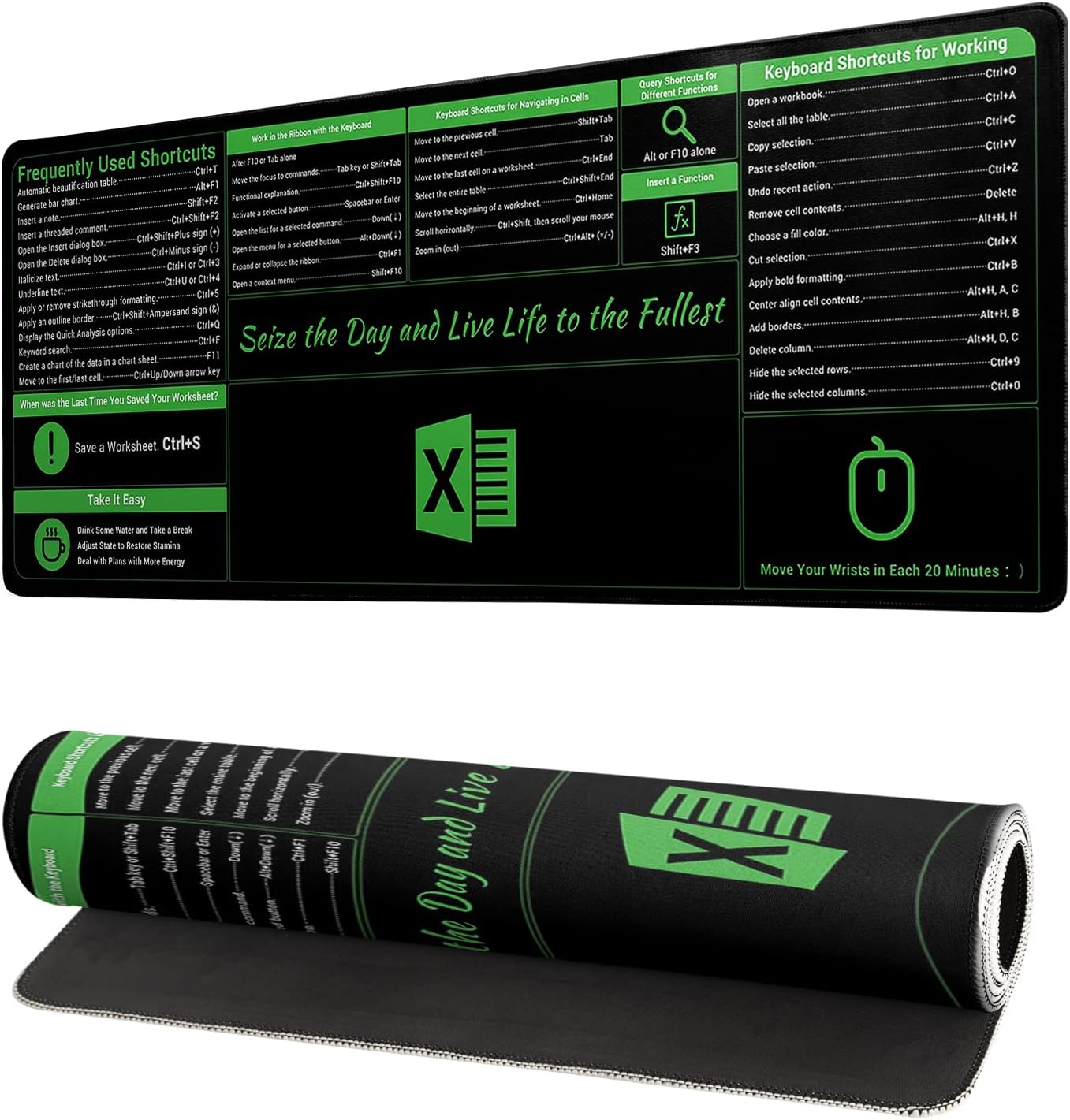 Excel Shortcut Gaming Mouse Pad - Gallery 6