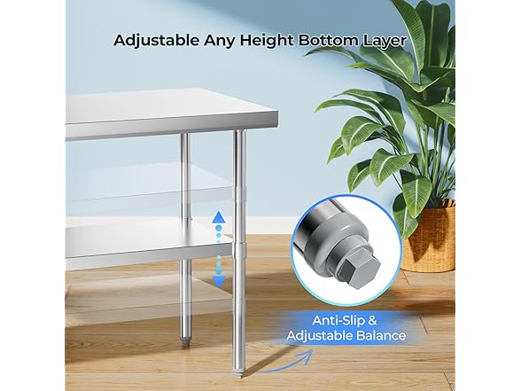 NUUK Stainless Steel Work Table