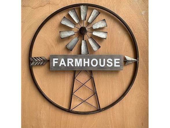 Rustic Farmhouse Windmill Wall Art