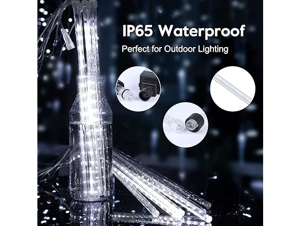 Minetom Meteor Shower Lights Outdoor, 16" 864 LED Icicle Lights