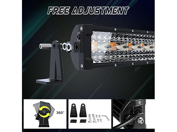 SLARY 52 Inch 300W Curved LED Light Bar