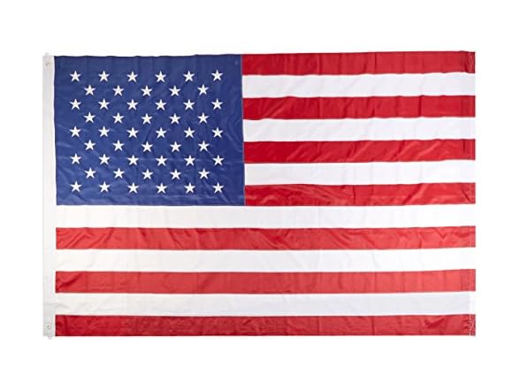 Nylon Embroidered USA Flag, 10 by 15'