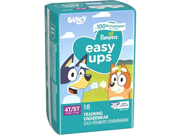 Pampers Easy Ups Size 6 Bluey 18 Count