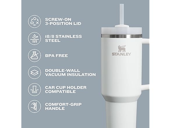 Stanley Quencher H2.0 Tumbler, 30 oz, Nectarine