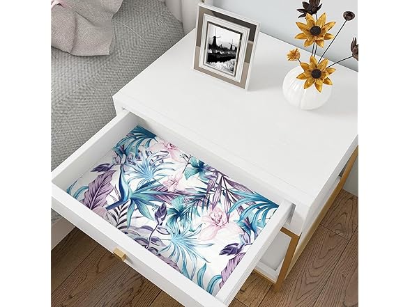 Purple Floral Peel and Stick Wallpaper 17.7inchX393.7inch