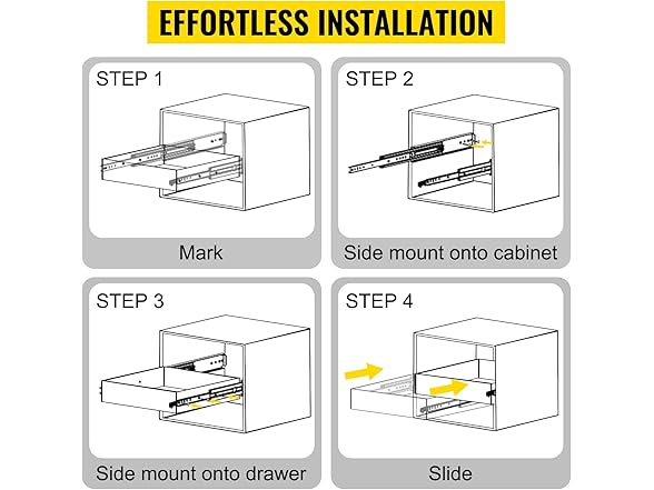 VEVOR Heavy Duty Drawer Slides 40\" Length