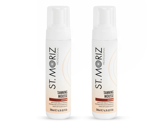 St. Moriz 2Pk Tanning Mousse, Medium