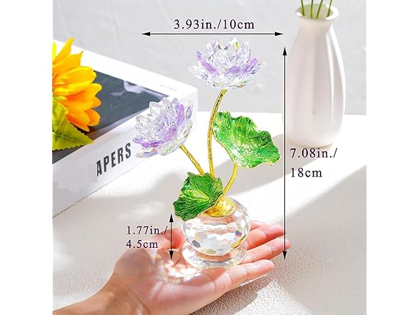 Taozhiyuan Pink Crystal Lotus Flower