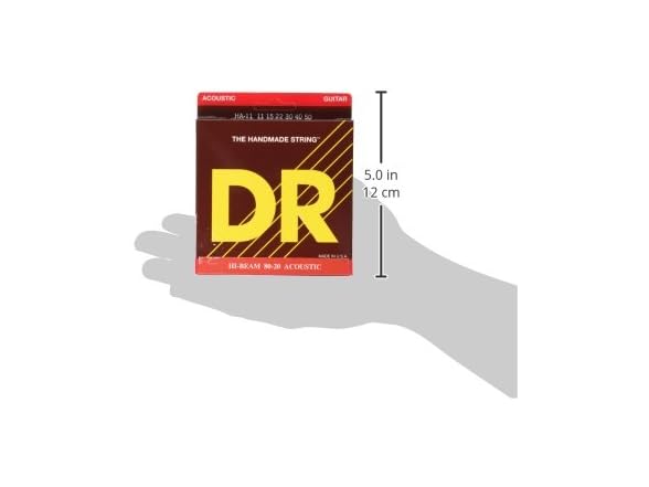 DR Strings Hi-Beam 80/20 Brass Acoustic Strings